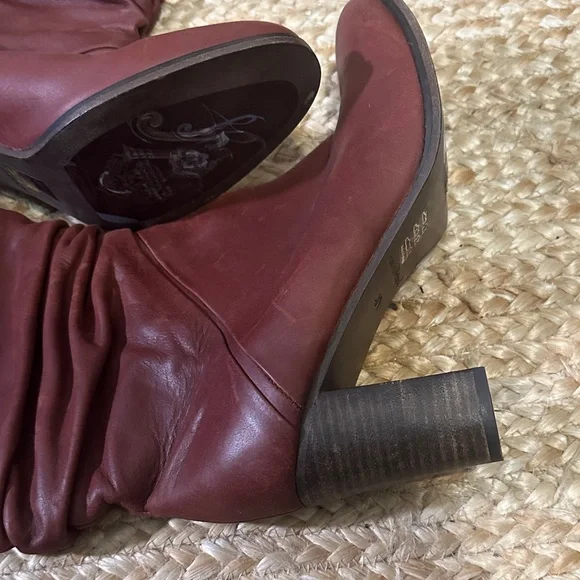 Free People Tennison Tall Slouchy Knee-high Boot with Block Heel - Picture 6 of 7